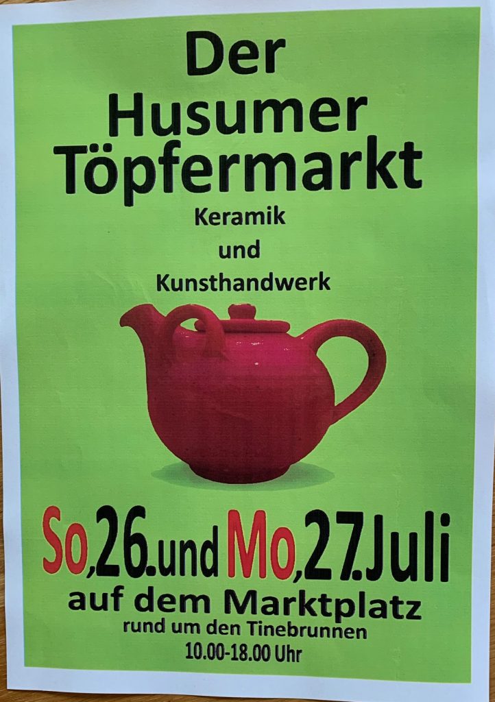 Plakat Husumer Töpfermarkt 2026